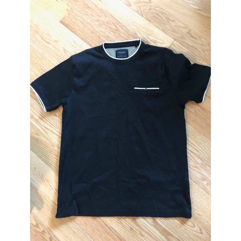 Ricky Singh Short Sleeve Shirt Casual Mens Black Large Super Soft